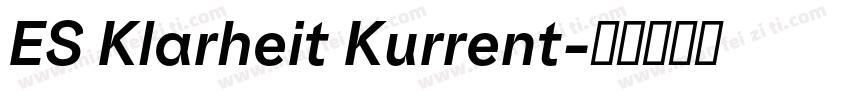ES Klarheit Kurrent字体转换